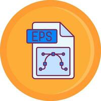 eps archivo formato línea lleno icono vector