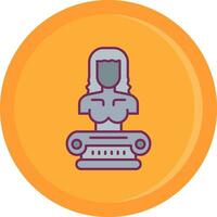 Sculputure Line Filled Icon vector
