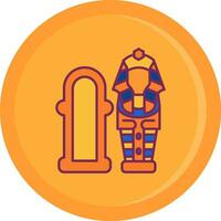 Sarcophagus Line Filled Icon vector