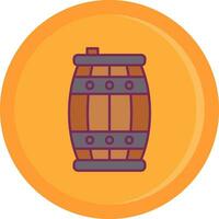 Barrel Line Filled Icon vector