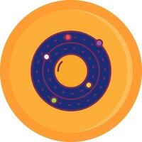 Solar system Line Filled Icon vector