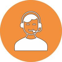 Customer Service Agent  Vector Icon