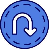 U Turn Vector Icon