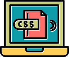 icono de vector de css