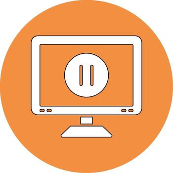 icono de vector de botón de pausa