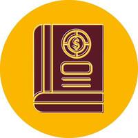 icono de vector de libro de contabilidad