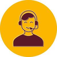 Customer Service Agent  Vector Icon