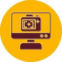 Monitor Screen Vector Icon