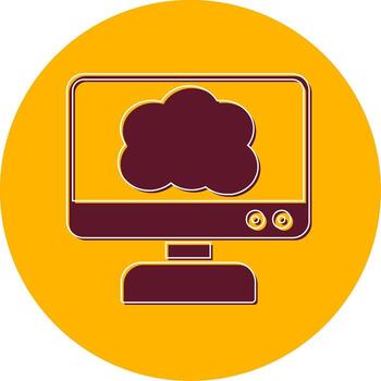 Cloud Computing Vector Icon
