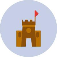 Sand Castle Vector Icon