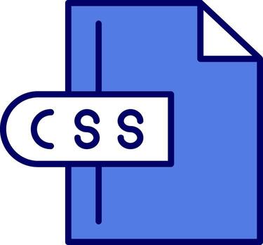 icono de vector de archivo css