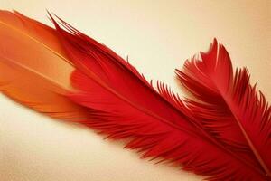 AI generated Feather texture wallpaper background with copy space for text. Pro Photo