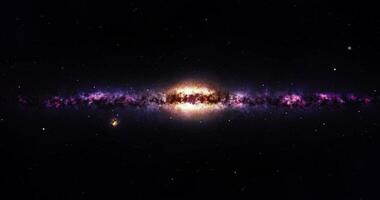 en voyageant vers une galaxie dans le univers video