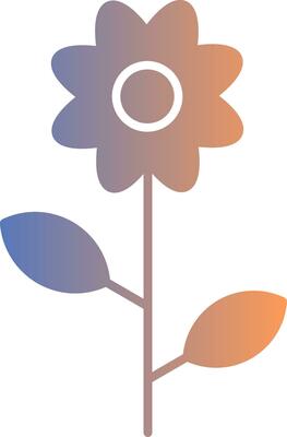 Flowers Gradient Icon