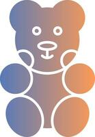 Bear Gradient Icon vector