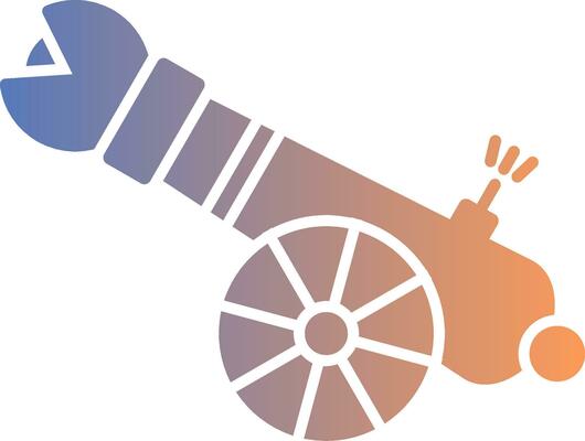 Human Cannonball Gradient Icon