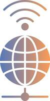 Global Gradient Icon vector