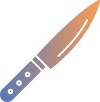 Knife Gradient Icon vector