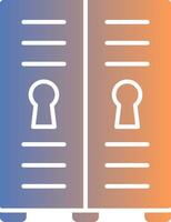 Lockers Gradient Icon vector