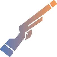 Shotgun Gradient Icon vector