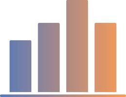 Chart Gradient Icon vector