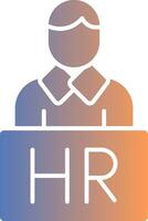 Human Resources Gradient Icon vector