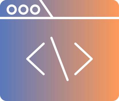 Develope Gradient Icon vector