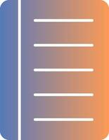 Notebook Gradient Icon vector