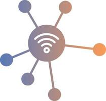 Network Gradient Icon vector