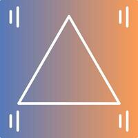 Triangle Gradient Icon vector