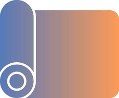 Gymnast Mat Gradient Icon vector