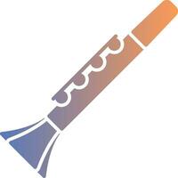 Clarinet Gradient Icon vector