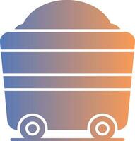 Wagon Gradient Icon vector