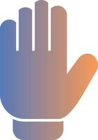 Gloves Gradient Icon vector