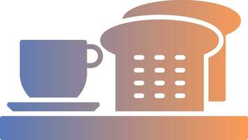 Breakfast Gradient Icon vector