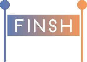 Finish Line Gradient Icon vector