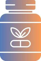 Supplements Gradient Icon vector