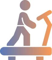 Treadmill Gradient Icon vector