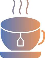 Tea Gradient Icon vector