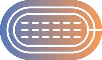 Running Track Gradient Icon vector
