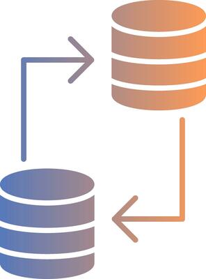 Data Transfer Gradient Icon