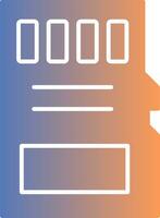 Sd Card Gradient Icon vector