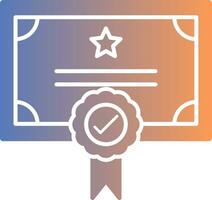 Qualify Gradient Icon vector