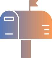 Mailbox Gradient Icon vector