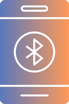 Bluetooth Gradient Icon vector