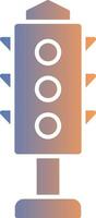Traffic Lights Gradient Icon vector