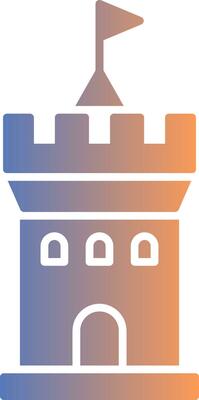 Castle Gradient Icon