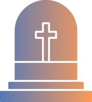 Grave Gradient Icon vector