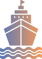 Ship Gradient Icon vector