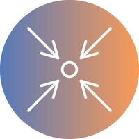 Minimize Gradient Icon vector